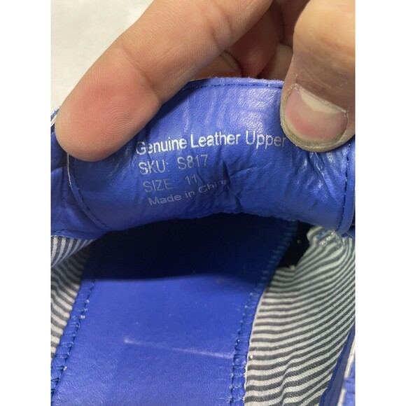 Alpine Swiss Beau Genuine Leather Blue Suede Wingtip Brogue Oxford S817 Size 10 - Picture 14 of 15